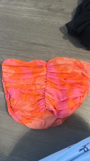 Zara floral tulle corset top thumbnail 4