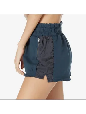 FREE PEOPLE MOVEMENT Half Way There Shorts! Women’s M! Navy on navy! Like new! thumbnail 4