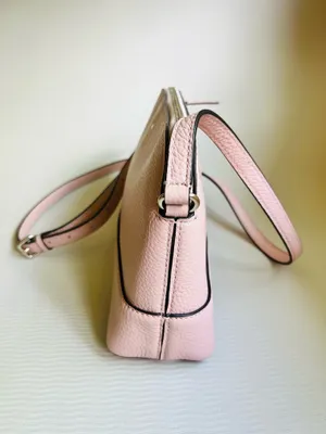 Kate Spade Southport Avenue Hanna Crossbody Chalk Pink Leather Dome Bag NWOT thumbnail 6