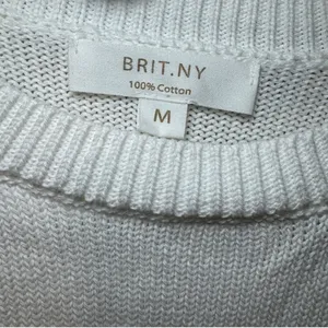 White Floral Embroidered Sweater thumbnail 3
