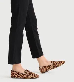Birdies The Starling Cheetah Calf Hair Slip On Loafer Size 8.5 thumbnail 1
