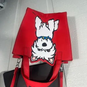 Westie/ West Highland Terrier Dog Crossbody Tote Bag By Marc Tetro EUC thumbnail 2
