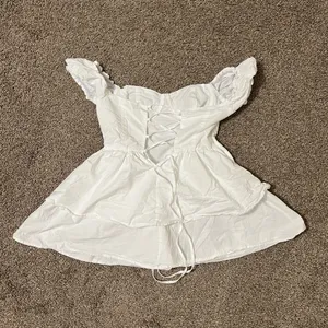 Ruffle Mini Skirt Corset Dress Mini Dress Off Shoulders Dress Slim Dress Summer thumbnail 3