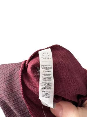 VARLEY Laurel Half Zip Pullover | Burgundy Zebra | S/M | Like New‎ thumbnail 4