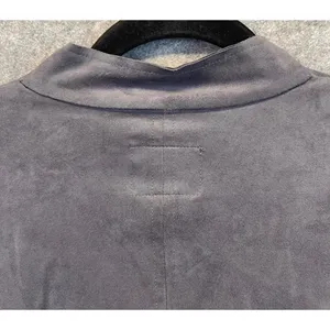 KUT FROM THE KLOTH Dianne Jacket Women Large Gray Faux Suede Drape Front Cinch‎ thumbnail 14