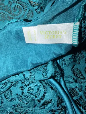 Victoria's Secret Teal Lace Bow Thong Underwire Bodysuit Sexy Lingerie 34C thumbnail 4