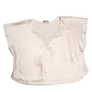 Women’s Cottage Core Elegant Pink Satin Sleepwear Set Size Small ? thumbnail 3