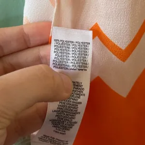Never Fully Dressed Orange Green Chevron Long Sleeve Wrap Satin Midi Dress thumbnail 8