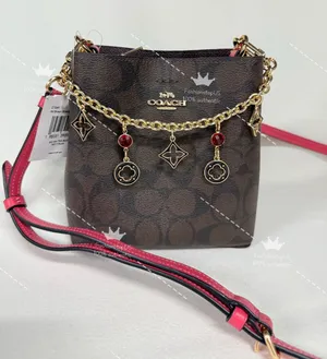 Coach C7269 Mini Town Bucket Bag In Signature Canvas Brown Strawberry Crossbody thumbnail 1
