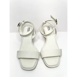 Nordstrom Rack Sandals Womens Size 5.5 Bone‎ Strappy Faux Leather thumbnail 4