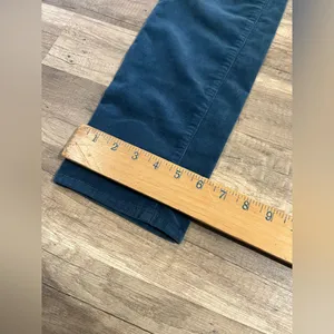 Tory Burch Woman’s Super Skinny Teal Corduroy Cotton Blend Low Rise Jeans 27 thumbnail 9