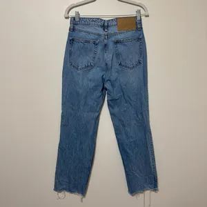 Rag & Bone Alex High Rise Straight Fit Size 27 Raw Hem Cotton Button Fly thumbnail 6