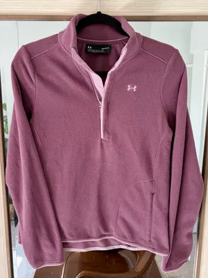Under Armour women's Polartec Forge 1/4 zip fleece in ash plum Polartec sz Small thumbnail 1