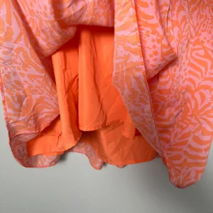 LILLY PULITZER Women's Size XL/TG‎ Mini Dress Coral Orange Pink Flounce Ruff thumbnail 9
