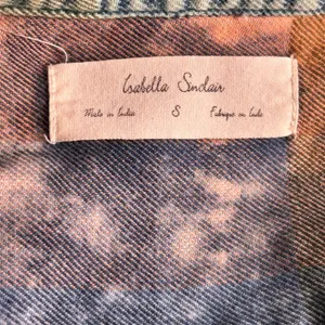 Isabella Sinclair Tunic Top Small‎ Plaid Grunge Popover Orange thumbnail 6