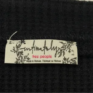NWT Free People Intimately On A Cloud Bodysuit Small Black Bell Sleeves Minimal thumbnail 13