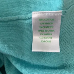 Lilly Pulitzer Blue Green Teal Pullover Sweater Large Long Sleeve Beautiful HTF thumbnail 4