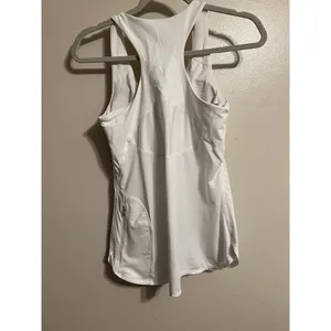 Athleta Daydreamer Racerback White Fitted Workout Tank Top Sz. S thumbnail 5
