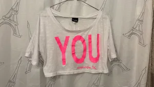 Cropped graphic tee White Size M thumbnail 3