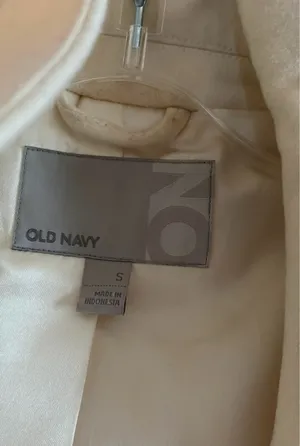 Cream off white old navy coat thumbnail 6