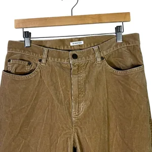 Jones New York Sport Everyday Stretch Corduroy Pants Tan Straight Leg Size 10 thumbnail 3