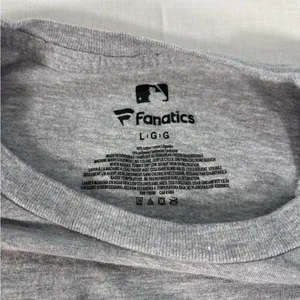 Fanatics Chicago Cubs T Shirt Women’s Large Gray Crewneck Baseball Graphic Tee thumbnail 3