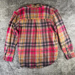 American Eagle Boyfriend Fit Button Up Flannel Sz S thumbnail 8