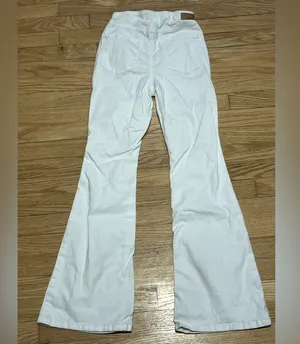 True Craft Women’s White High Rise Flare Jeans thumbnail 2