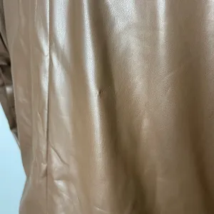 Remi x Revolve Chocolate Brown Vegan Leather Blazer Single Button Oversized Fit thumbnail 10