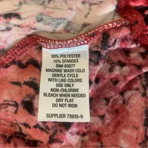 Project RUNWAY Women’s XS Burgundy Crushed‎ Velvet Whimsigoth Long Sleeve Top thumbnail 8
