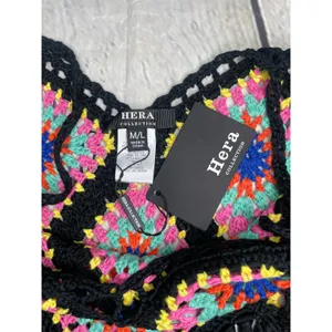 Crochet Granny Square Fringe Top NWT! thumbnail 10