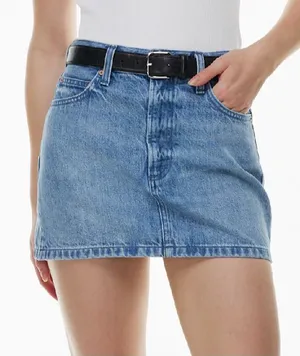 NEW Aritzia Denim Forum The '90s Ricci denim skirt 26 thumbnail 1