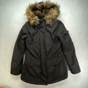 S13/NYC Winter Coat Womens Small puffer parka Faux Fur Hood lining‎ penny lane thumbnail 1