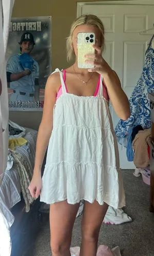 white mini dress thumbnail 1