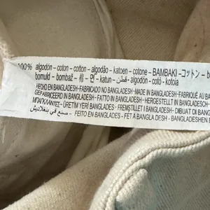Zara Womens Shorts Bleached Spots High-Rise Frayed Hem Off White Denim Size 4 thumbnail 8