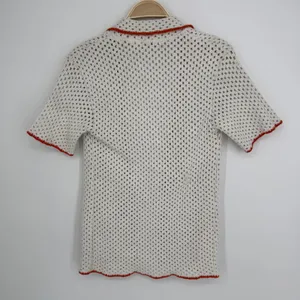 Free People Cabana Fauxchet Cardigan Top XS Ivory Boho Crochet Beach Coverup thumbnail 8