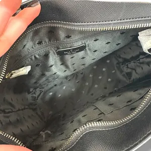 NEW Kate Spade New York Black Crisp Stripe Saffiano Daily Shoulder Tote Bag thumbnail 9