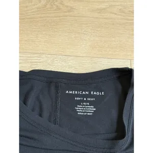 American Eagle soft and sexy oversized modal black short sleeve t-shirt size L thumbnail 3