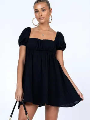 PRINCESS POLLY Let’s Dance Mini Dress in Black. Size 4 thumbnail 1