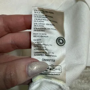 Pilcro Womens XL White Ribbed Sleeveless V-neck Button Tank Top New Basic Casual thumbnail 9