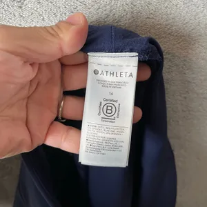 Athleta Fairway High Rise Golf Pants‎ Navy Blue Size 14 Straight Leg Semi Fitted thumbnail 7