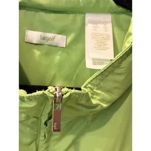 lizgolf Women’s NWT $69 Green Golf Windbreaker Vest Jacket Pouch Hoodie Zip XL thumbnail 3
