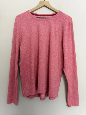Lululemon License to Train Classic-Fit Long-Sleeve Shirt Heathered Vintage Rose thumbnail 2