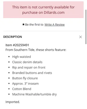 Southern Tide Hayes Blue Jean Shorts thumbnail 8