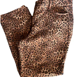 Charter Club PLUS SIZE Lexington Animal-Print Jeans 16W Stretch Denim Festival thumbnail 1
