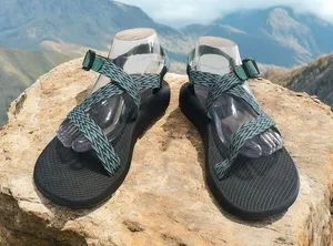 Chaco Adjustable Strappy Hiking Sandals Green/Black/Blue Women’s Size 11 thumbnail 1