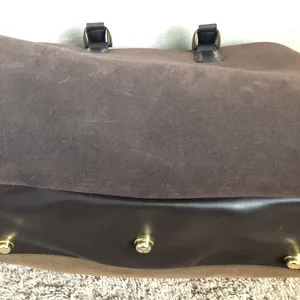 DVF Brown Multi-tone Faux‎ Suede Overnight Bag thumbnail 13