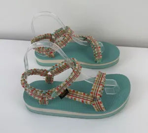 Teva Women’s Midform Fray Teal Multicolor Size 5 thumbnail 4