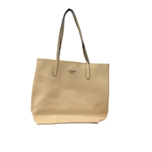 Coach Thea Leather Tote Chalk Pebbled Carryall Purse Everyday Shoulder Bag thumbnail 2