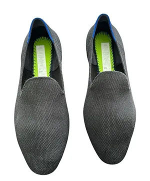 Rothy’s The Loafer Sz 8 Black Solid Knit Slip On Shoes Academia No Insole thumbnail 1